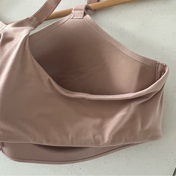 SOMA Enbliss Front Close Racerback Sport Bra Flexible Underwire Adobe Rose 40C - Picture 8 of 14